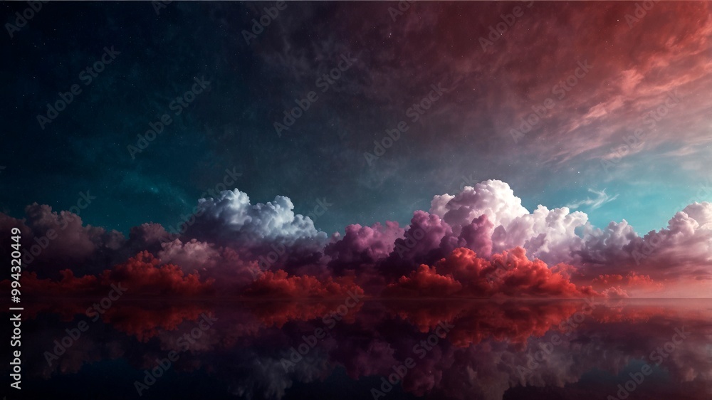 Fototapeta premium Sunny yellow flower field under vibrant sky