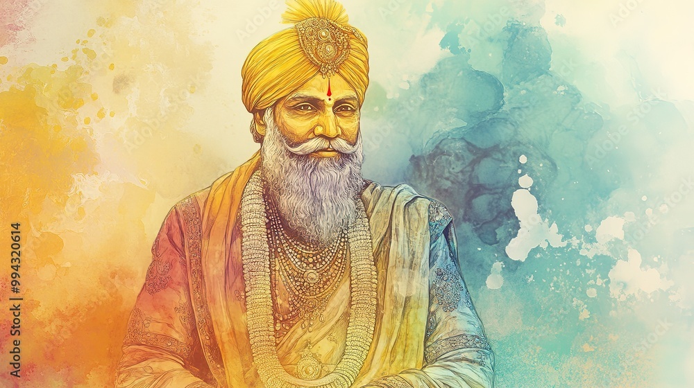 Fototapeta premium illustration of Maharaja Agrasen Jayanti