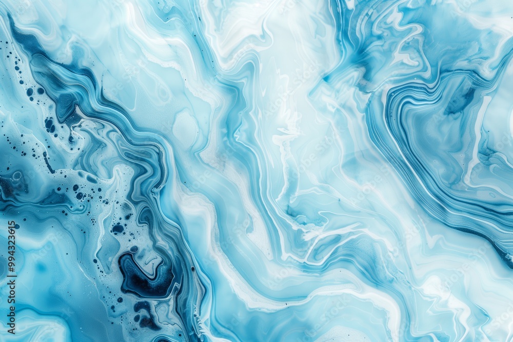 Mixing white and blue paints Mixing white and blue paints