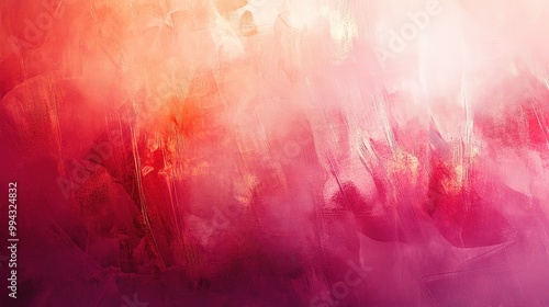 Abstract red pink watercolor background with splashes