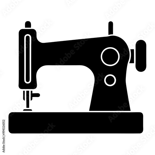 sewing machine clip art vector illustration