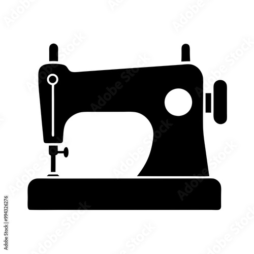 sewing machine clip art vector illustration