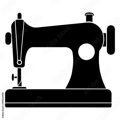 sewing machine clip art vector illustration