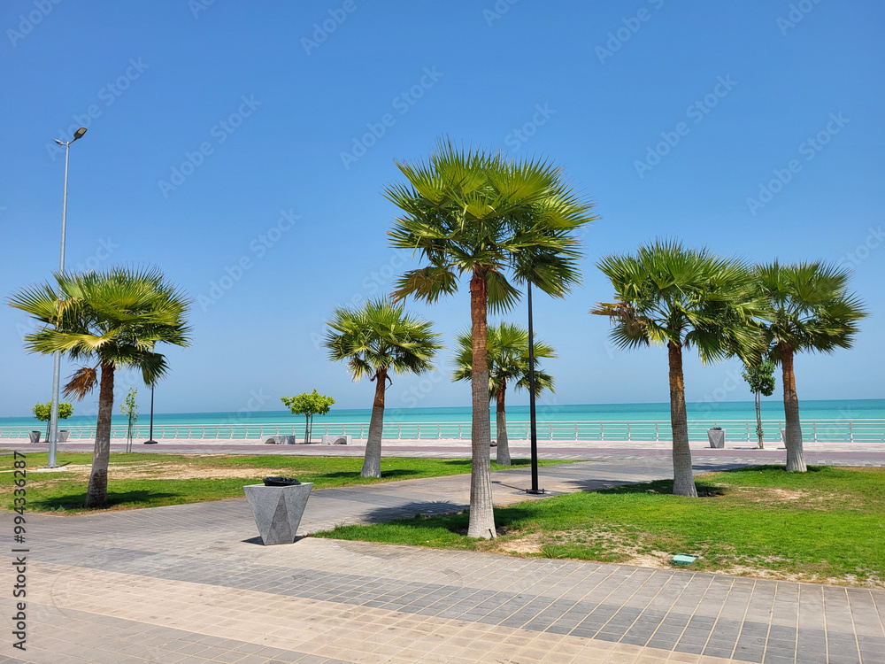 Fototapeta premium Al chubar sea front in saudi arabia