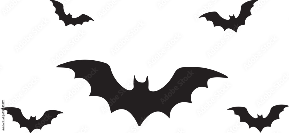 Halloween Bat silhouettes . Bat. Halloween Bat silhouettes . Bat.