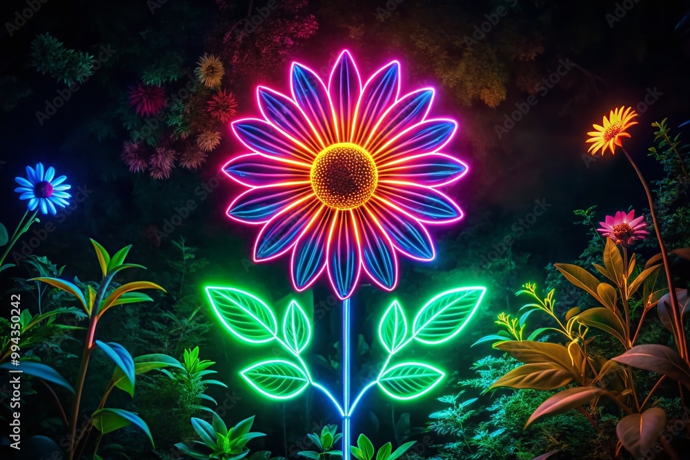 Minimalist Flower Line Icon Design for Floral Themes, Nature, Gardening, and Beauty Illustrations