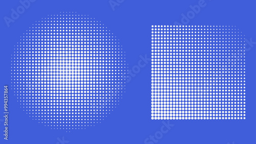 Y2K Halftone Pattern, Retro Bitmap Patterns Wallpaper Design, Circle Square Dotted Pattern