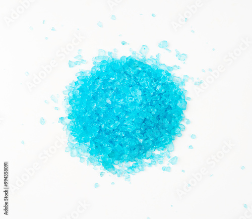 Blue Salt Crystals, Bath Salt for Spa Relax, Cupric Sulfate or Copper Sulfate, Swimming Pool Algicide, Drugs photo