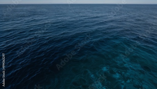 beautiful seascape with blue sea waves