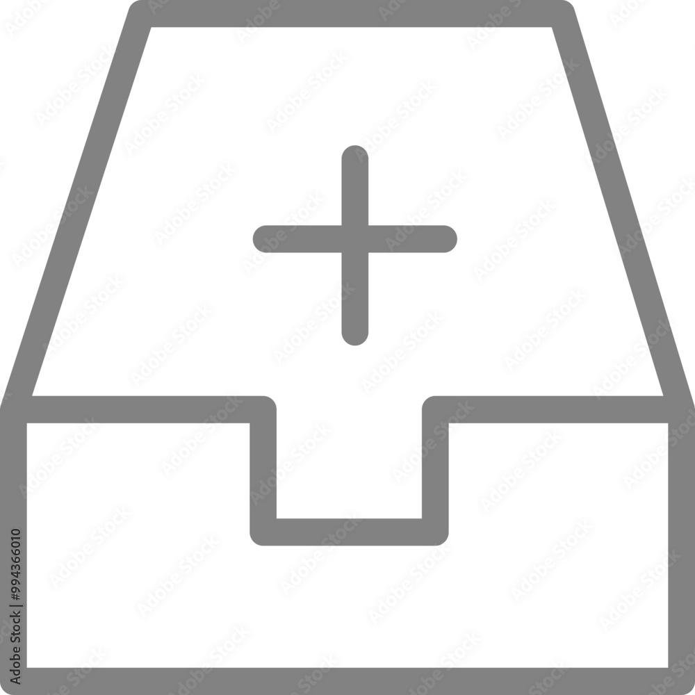 Obraz premium Single isolated icon with outline style icon on white background