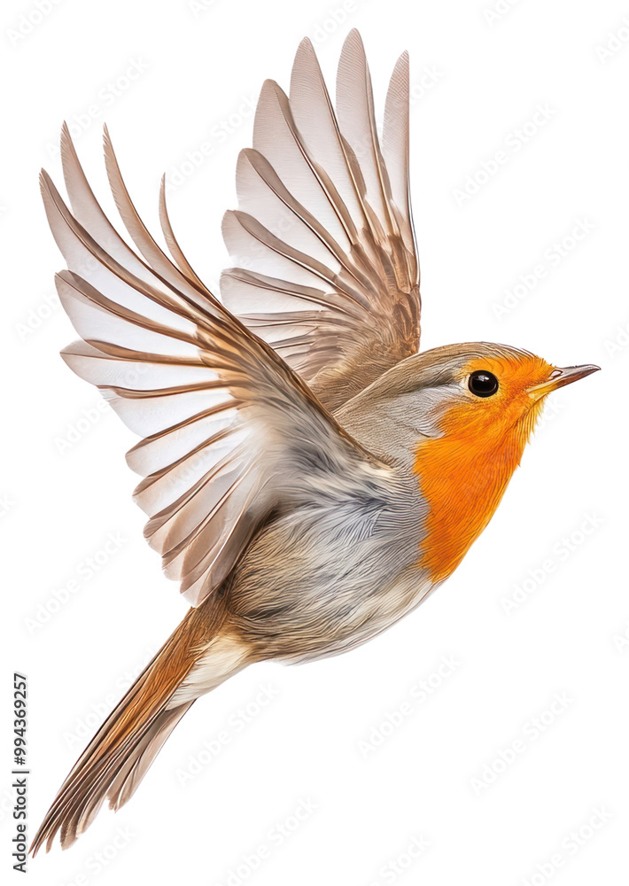 Obraz premium PNG A flying robin bird photography birdwatching colorful.