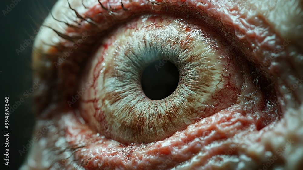 Close-Up of a Human Eye: Intricate Detail and Texture Close-Up of a Human Eye: Intricate Detail and Texture