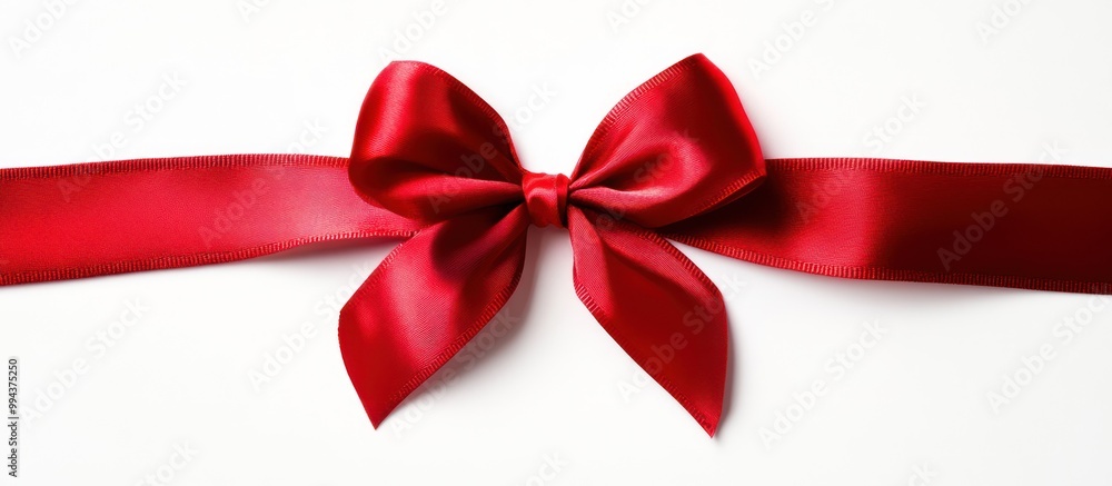 Red Satin Ribbon Bow Red Satin Ribbon Bow