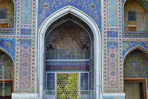 Ulugbek Madrasah on Registan Square in Samarkand. Uzbekistan