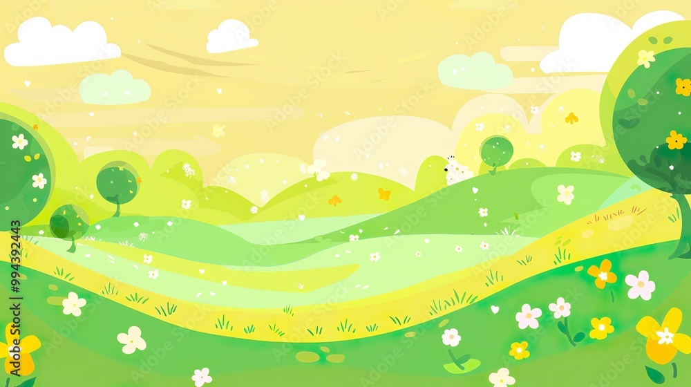 Fresh_and_minimalist_cartoon_texture_background Fresh_and_minimalist_cartoon_texture_background
