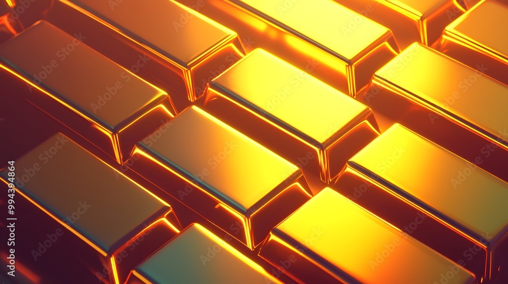 Golden Bars Abstract Background Golden Bars Abstract Background