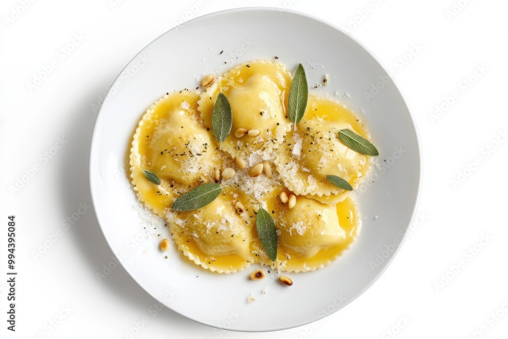 Sage Butternut Squash Ravioli in Browned Butter Sage Butternut Squash Ravioli in Browned Butter