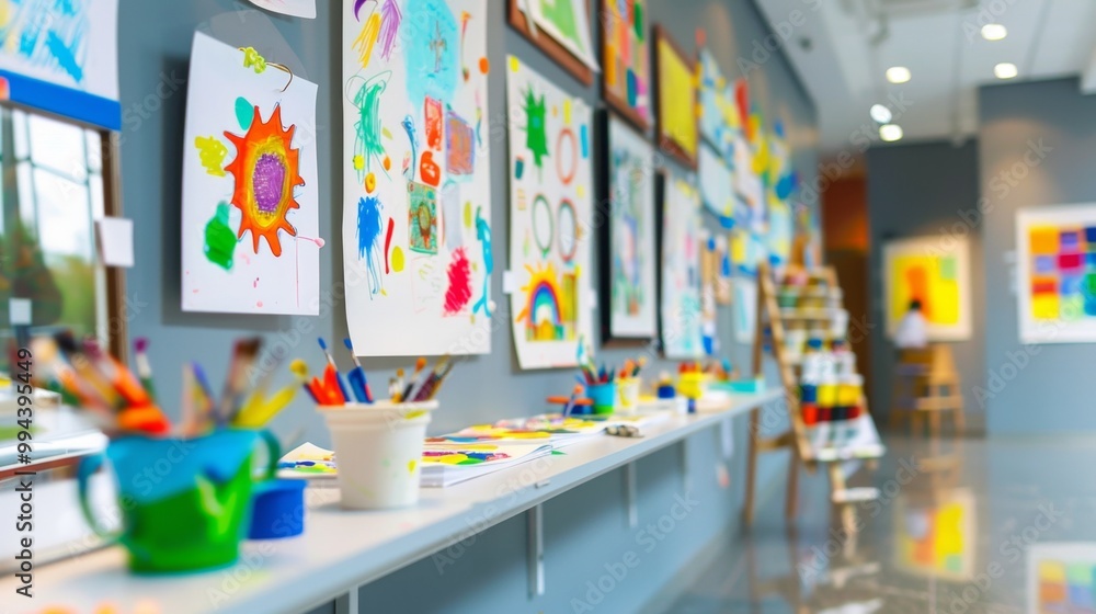 Colorful Creativity: Children's Art Exhibition in Elementary School Colorful Creativity: Children's Art Exhibition in Elementary School