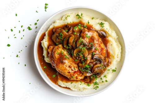 Golden Chicken Marsala with Mushroom Sauce