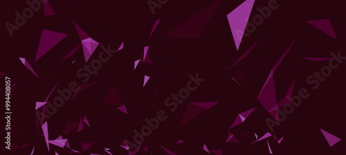 Abstract background with connecting dots and lines. Network connection structure. Data technology and scientific illustration. Plexus effect. 3D vector illustration
