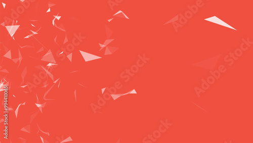 Abstract background with connecting dots and lines. Network connection structure. Data technology and scientific illustration. Plexus effect. 3D vector illustration
