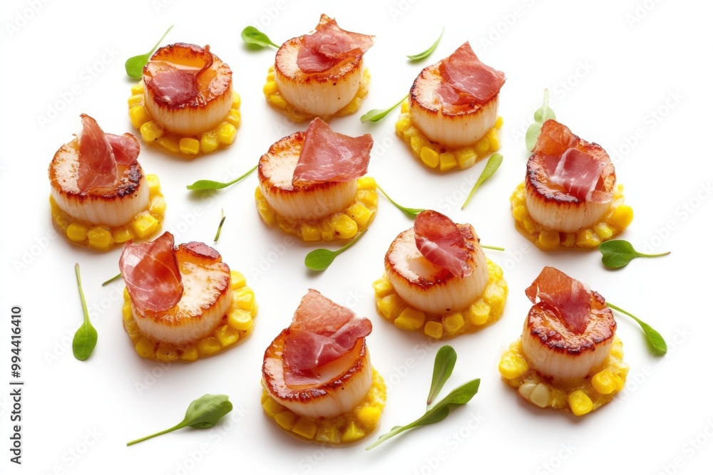 Pan-Seared Scallops with Sweet Corn Puree Pan-Seared Scallops with Sweet Corn Puree