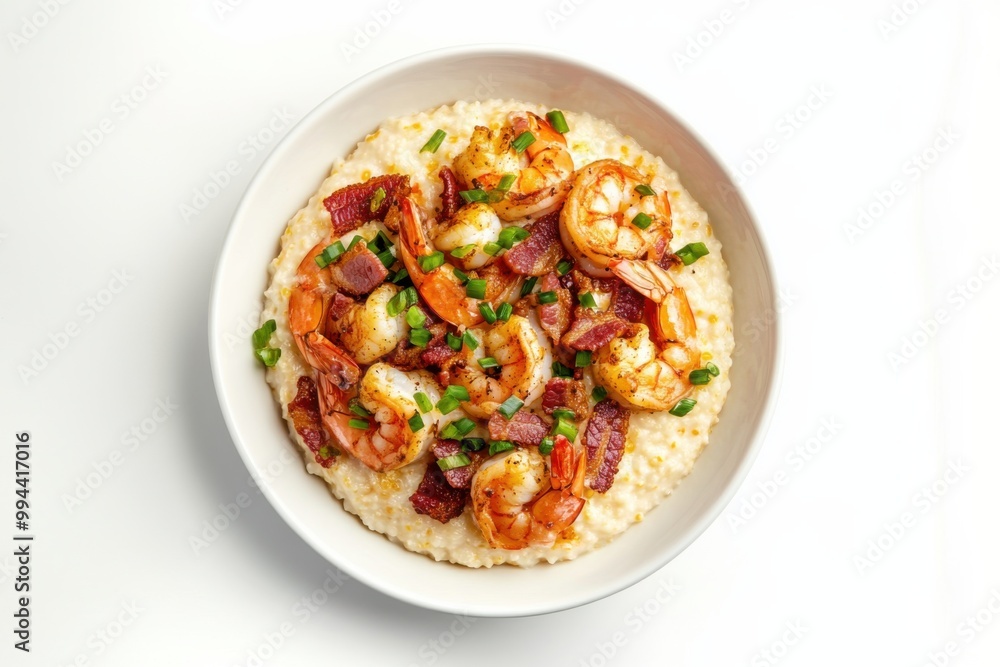 Savory Shrimp and Grits with Green Onions Savory Shrimp and Grits with Green Onions