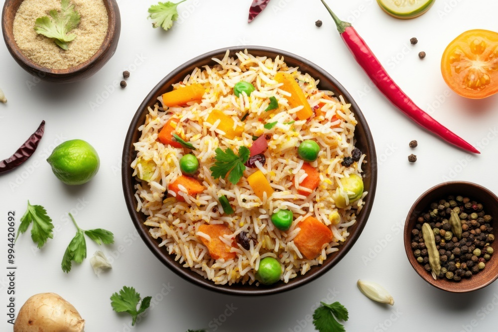 Aromatic Vegetarian Biryani with Basmati Rice Aromatic Vegetarian Biryani with Basmati Rice