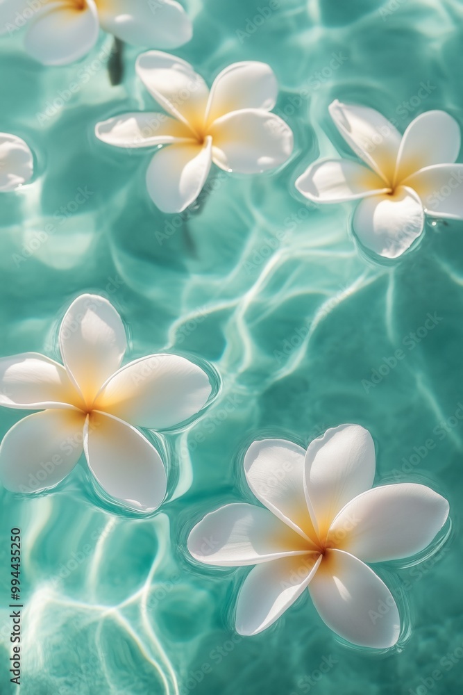 White and yellow frangipani flowers White and yellow frangipani flowers