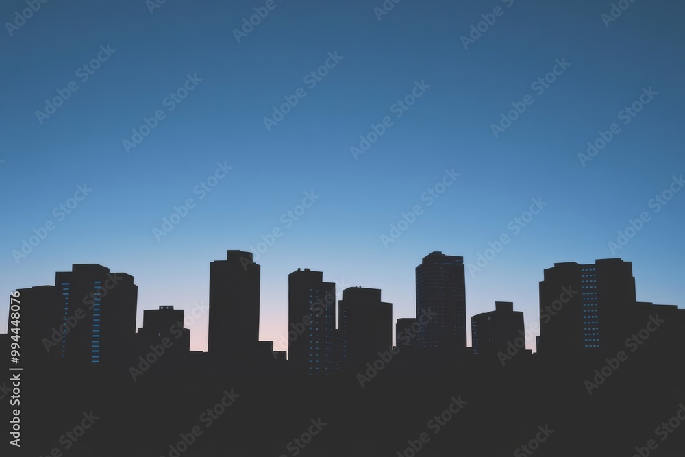 Naklejka premium city skyline