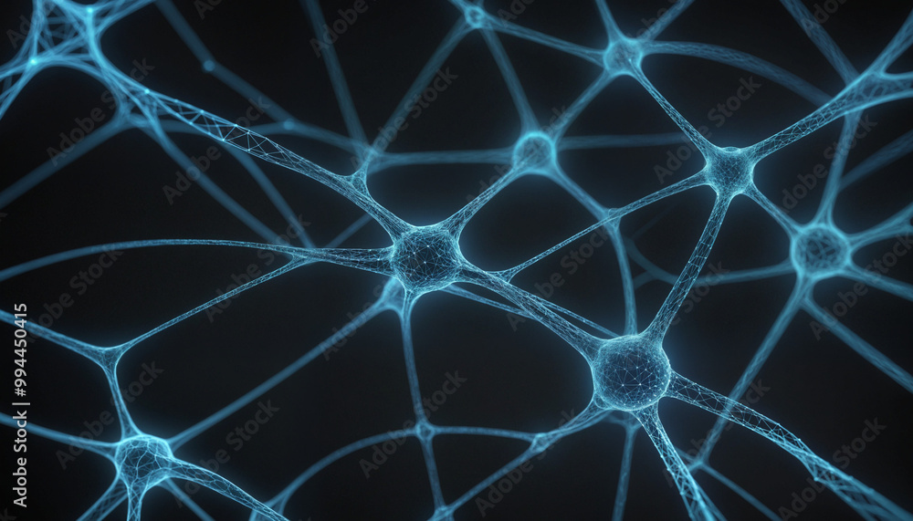 Detailed neural connections up close, artificial intelligence wallpaper Detailed neural connections up close, artificial intelligence wallpaper