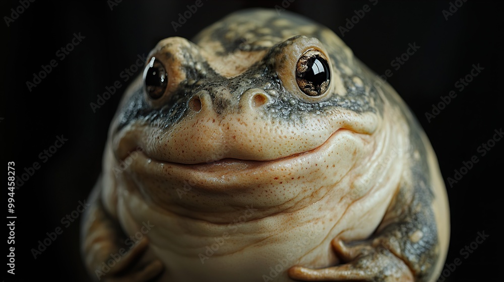 Close-Up Portrait of a Smiling Frog Close-Up Portrait of a Smiling Frog