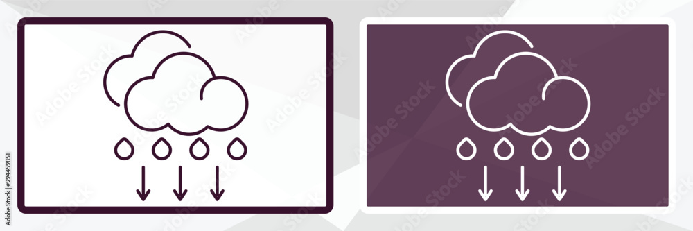 convergence outline icon. Linear vector from weather concept. Thin line white and black convergence icon isolated on white and dark background convergence outline icon. Linear vector from weather concept. Thin line white and black convergence icon isolated on white and dark background