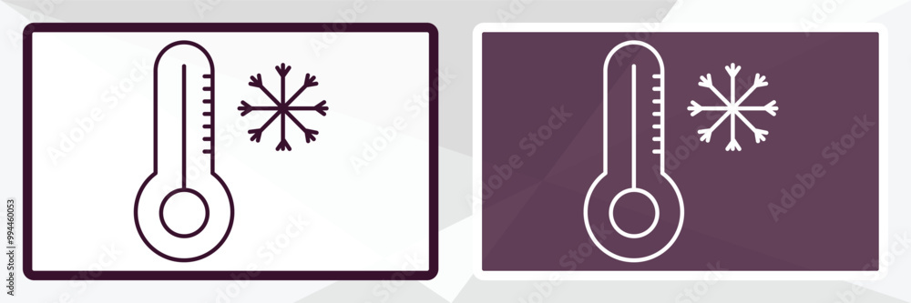freezing outline icon. Linear vector from weather concept. Thin line white and black freezing icon isolated on white and dark background freezing outline icon. Linear vector from weather concept. Thin line white and black freezing icon isolated on white and dark background