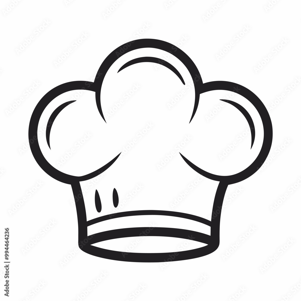 A simple yet stylish chef's hat illustration, perfect for adding a touch of culinary flair to your designs. This versatile graphic is suitable for menus, restaurant branding, food-related projects. A simple yet stylish chef's hat illustration, perfect for adding a touch of culinary flair to your designs. This versatile graphic is suitable for menus, restaurant branding, food-related projects.