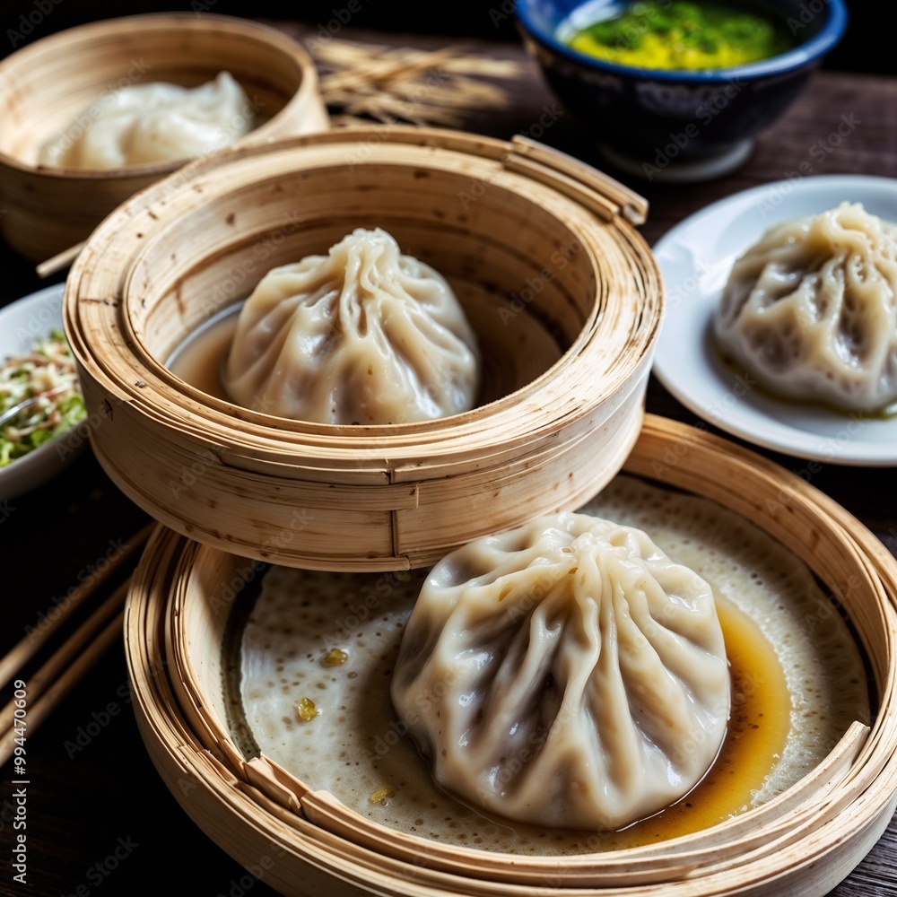 Classic Xiaolongbao with Flavorful Broth Classic Xiaolongbao with Flavorful Broth
