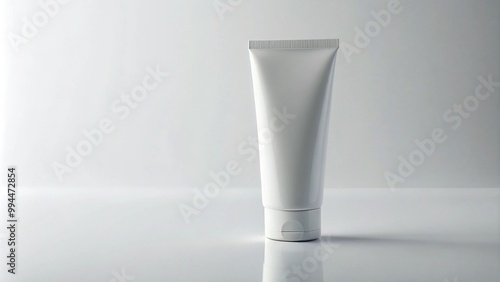 Facewash Tube on Minimalist White Background 4K HD Photo