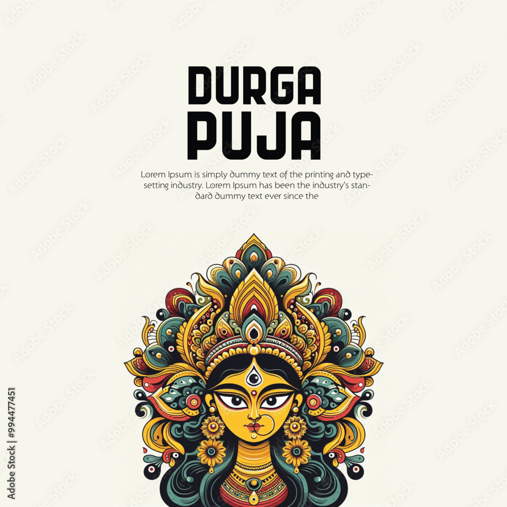 Obraz premium Durga Puja And Navratri Celebration 2025