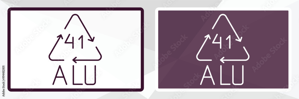 41 alu outline icon. Linear vector from user interface concept. Thin line white and black 41 alu icon isolated on white and dark background 41 alu outline icon. Linear vector from user interface concept. Thin line white and black 41 alu icon isolated on white and dark background