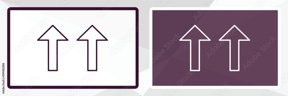 up side outline icon. Linear vector from user interface concept. Thin line white and black up side icon isolated on white and dark background up side outline icon. Linear vector from user interface concept. Thin line white and black up side icon isolated on white and dark background