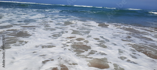 Waves at Moulay Bousselham Beach  photo