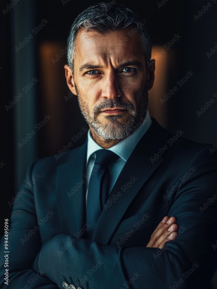 Confident Man in Business Suit Confident Man in Business Suit