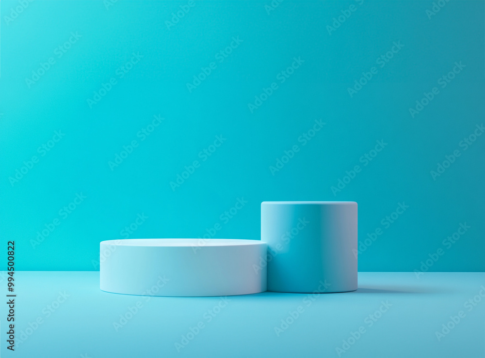 3D rendering of a minimalist display stands 3D rendering of a minimalist display stands