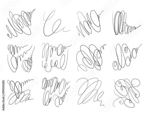 Autograph abstract stroke, fake sign samples, Hand drawn random signatures, handwritten scribble