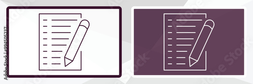 declarations outline icon. Linear vector from technology concept. Thin line white and black declarations icon isolated on white and dark background