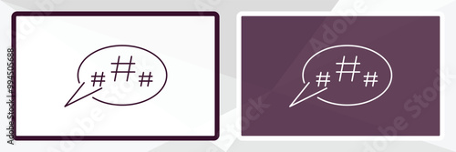 microblogging outline icon. Linear vector from technology concept. Thin line white and black microblogging icon isolated on white and dark background