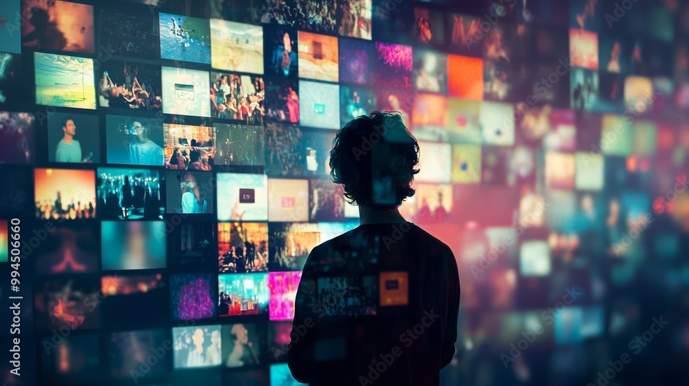 Social Media Addiction - Person Engrossed in Likes and Comments on Screen Feed Social Media Addiction - Person Engrossed in Likes and Comments on Screen Feed