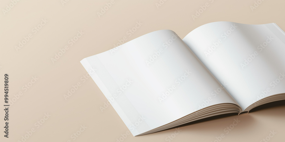 Quaderno aperto con pagine bianche. Spazio per testo o messaggio. Quaderno aperto con pagine bianche. Spazio per testo o messaggio.