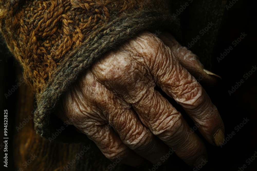 Detail of elderly hand displaying psoriasis skin condition Detail of elderly hand displaying psoriasis skin condition