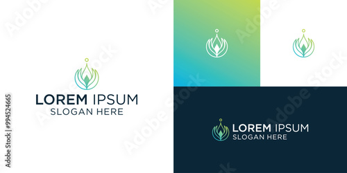 Creative flowers inspiration vector design template.